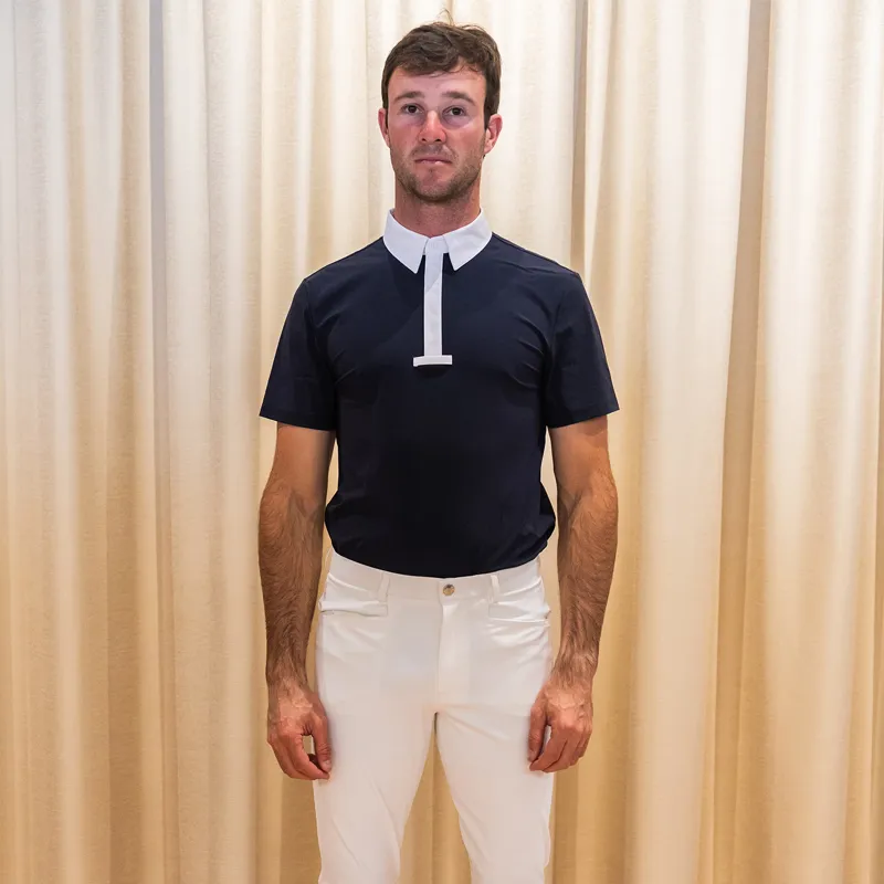 Kentucky Classic Mens Short Sleeve Show Shirt - Navy-3