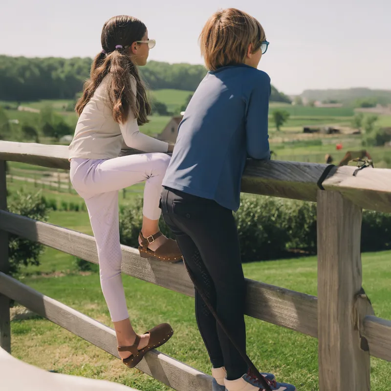 Kentucky Mexico City Junior Boys Knee Grip Breeches - Navy-4