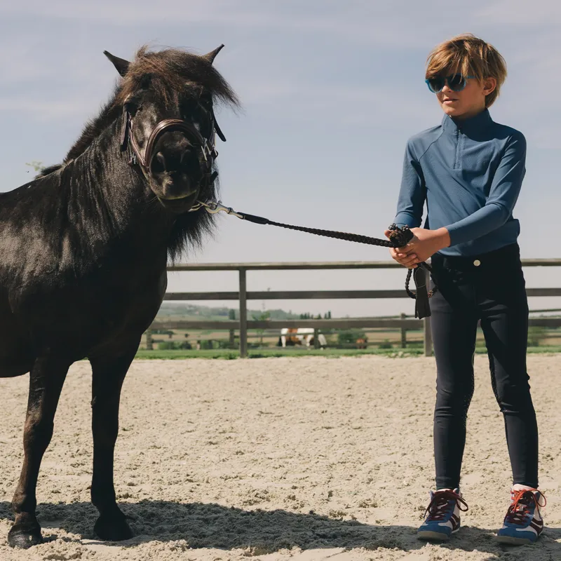 Kentucky Mexico City Junior Boys Knee Grip Breeches - Navy-5