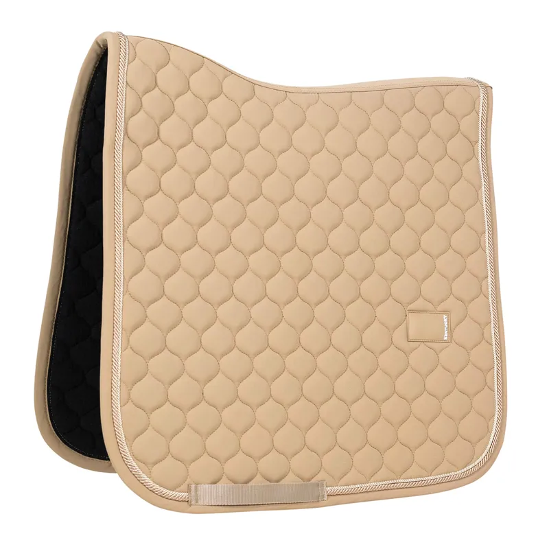 Kentucky Rubber Logo Onion Quilt Dressage Saddlecloth - Beige