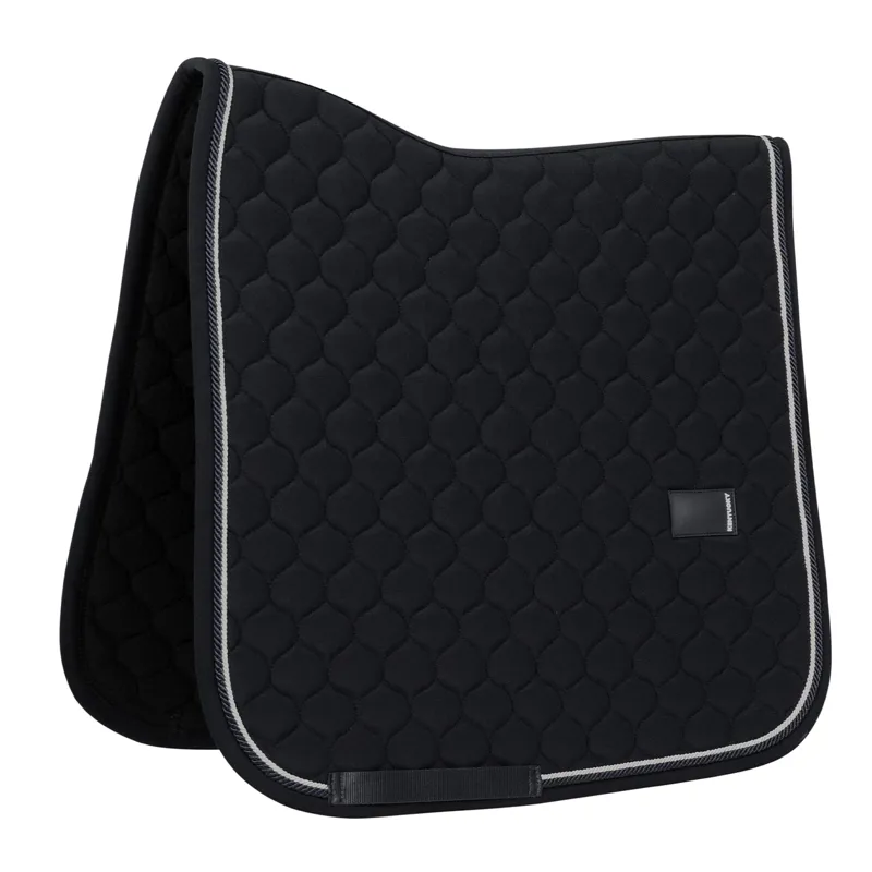 Kentucky Rubber Logo Onion Quilt Dressage Saddlecloth - Black