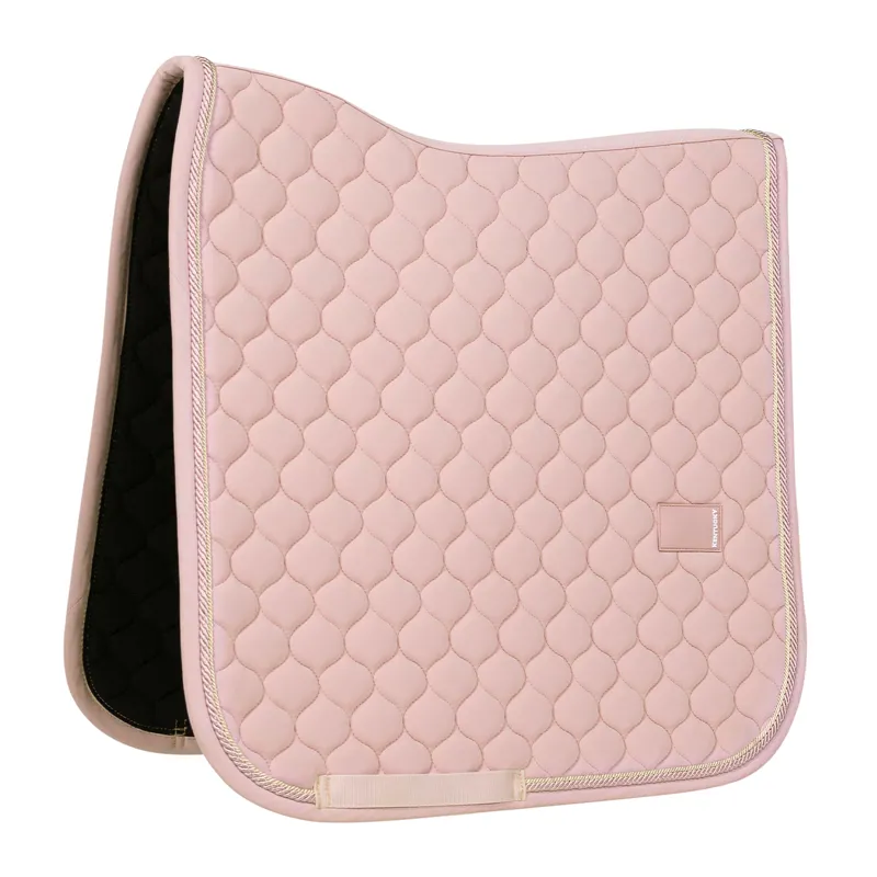 Kentucky Rubber Logo Onion Quilt Dressage Saddlecloth - Old Rose
