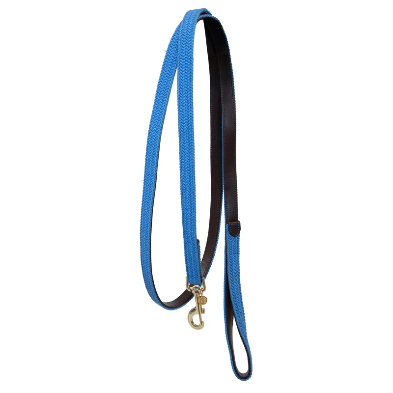 Kentucky Plaited Nylon Leadrope - Light Blue