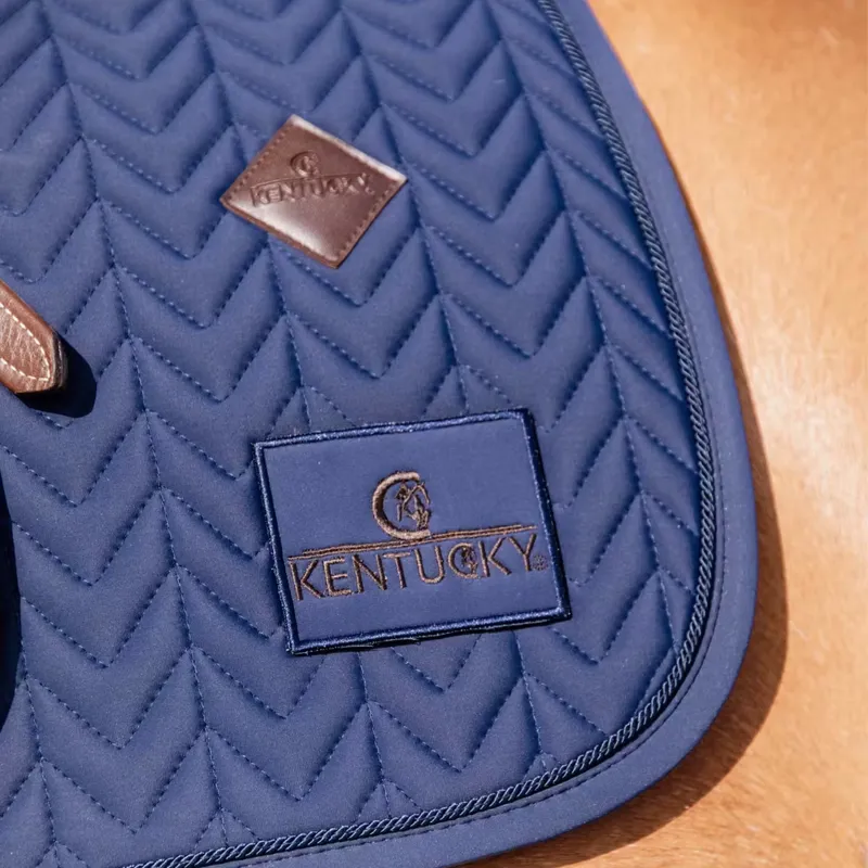 Kentucky Fishbone Competition Dressage Number Saddlecloth - Navy-4