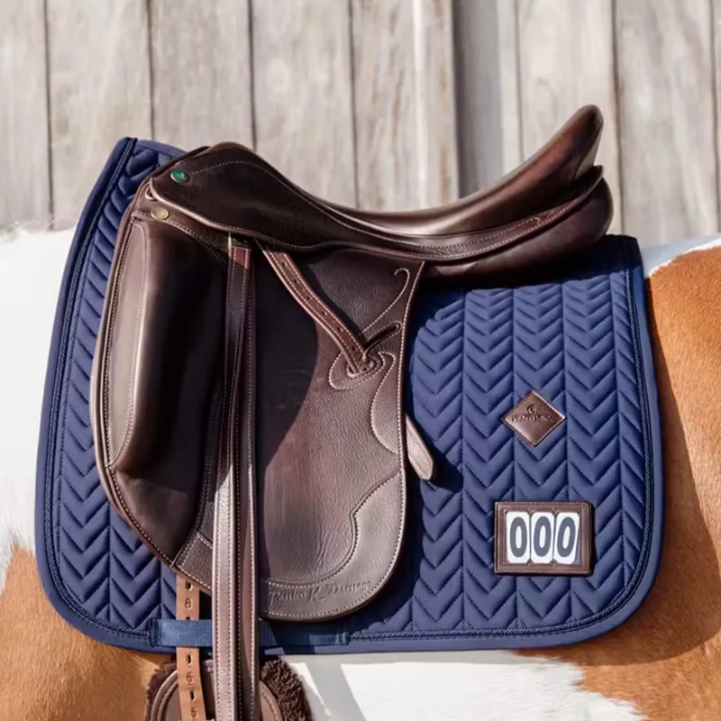 Kentucky Fishbone Competition Dressage Number Saddlecloth - Navy