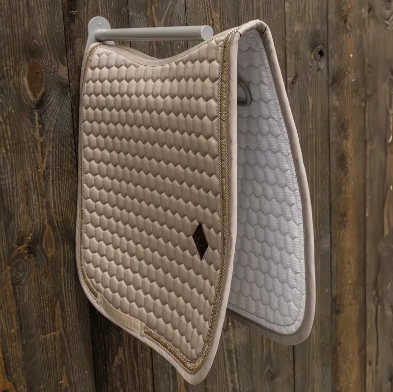 Grooming Deluxe Saddle Rack with Saddlecloth Holder - Silver-3