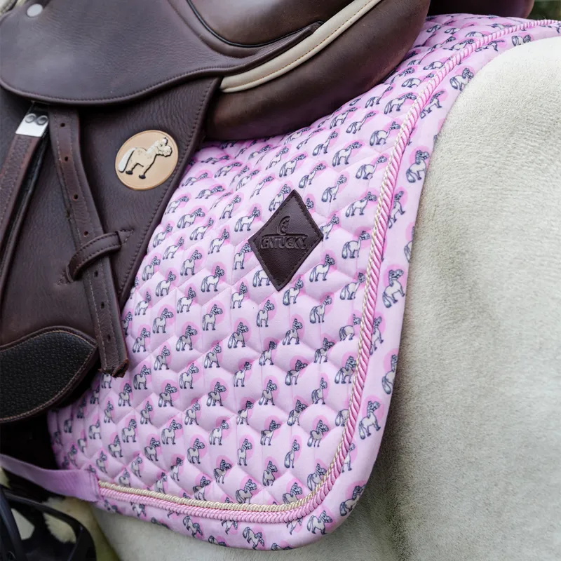 Kentucky Sammy Collection Show Jumping Saddlecloth - Old Rose-3