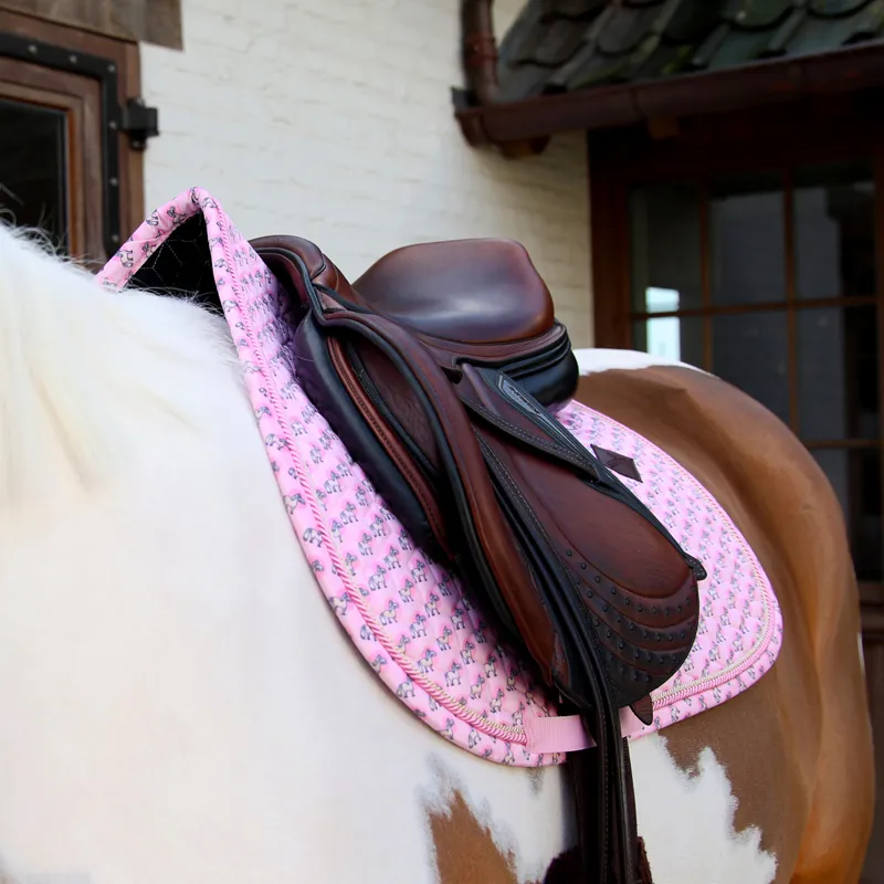 Kentucky Sammy Collection Show Jumping Saddlecloth - Old Rose-2