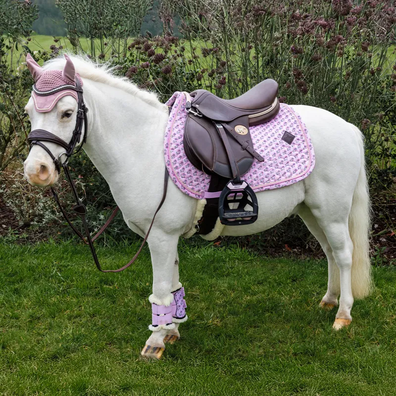 Kentucky Sammy Collection Show Jumping Saddlecloth - Old Rose-4
