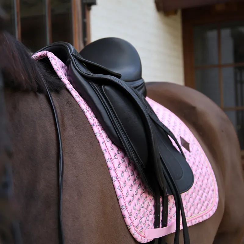 Kentucky Sammy Collection Dressage Saddlecloth - Old Rose-3