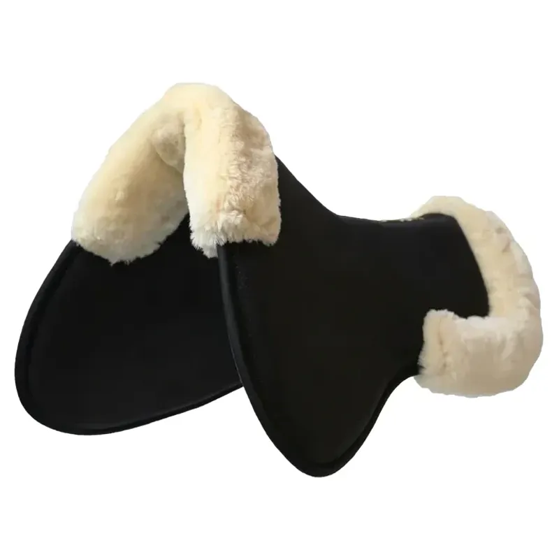 Kentucky Sheepskin Anatomic Absorb Half Pad - Black/Natural-1