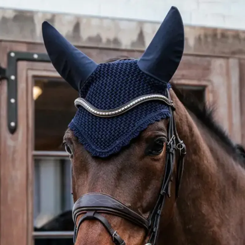 Kentucky Soundless Ears Fly Veil - Dark Navy-1