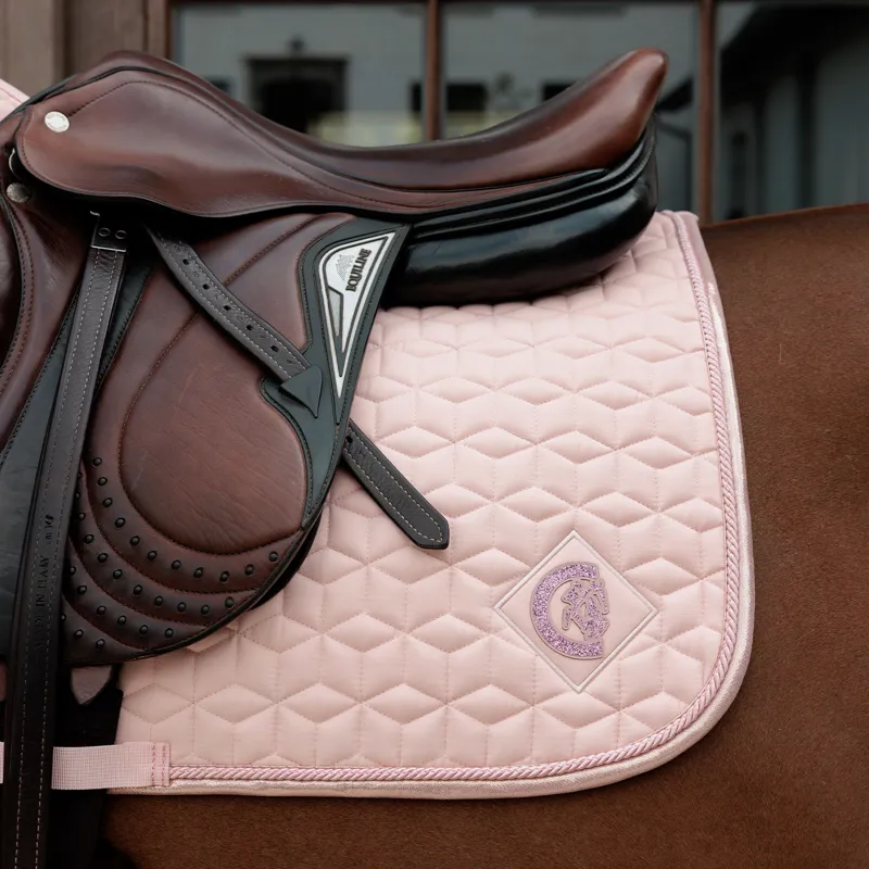 Kentucky Sparkling Jump Saddlecloth - Old Rose-2