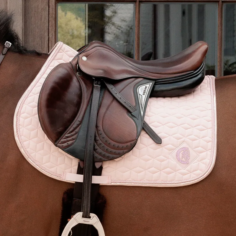 Kentucky Sparkling Jump Saddlecloth - Old Rose-1