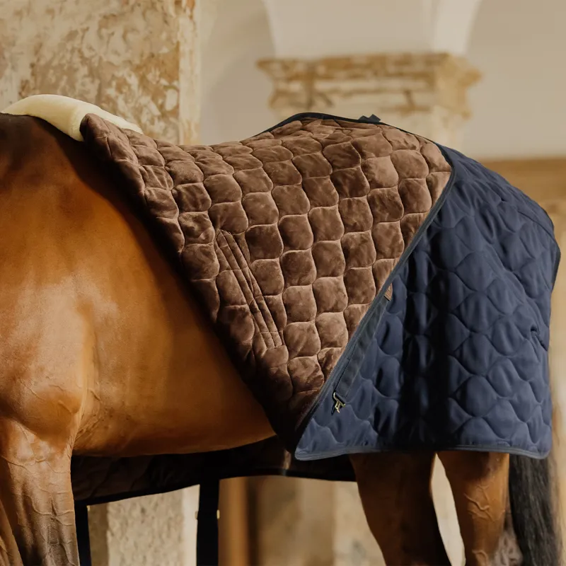 Kentucky 300g Comfort Stable Rug - Navy-1