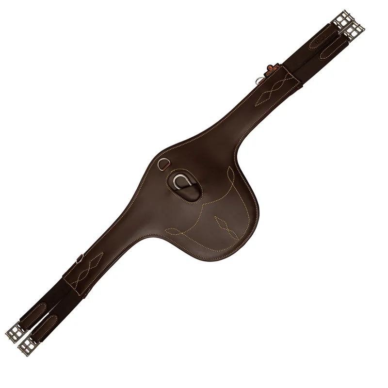 Kentucky Anatomic Leather Stud Girth - Brown-1