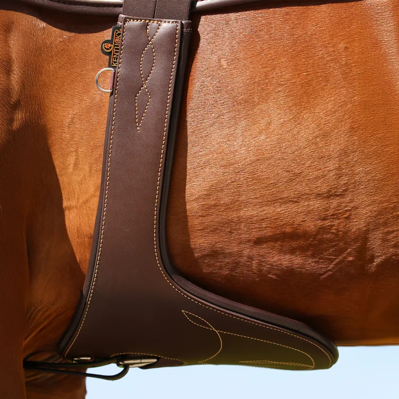 Kentucky Anatomic Leather Stud Girth - Brown-5