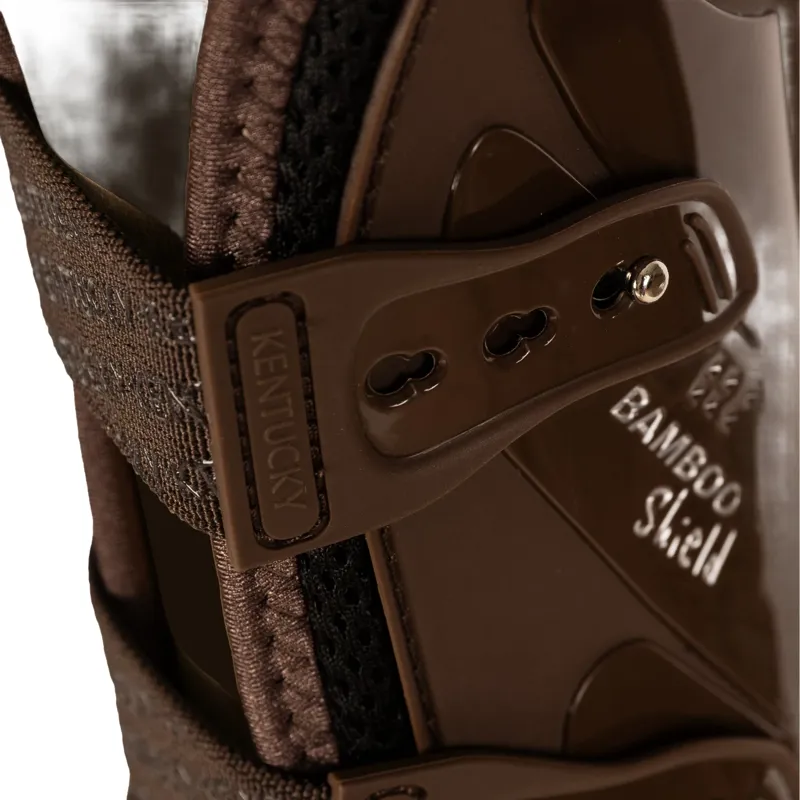 Kentucky Elastic Knee Protection Tendon Boots - Brown-2