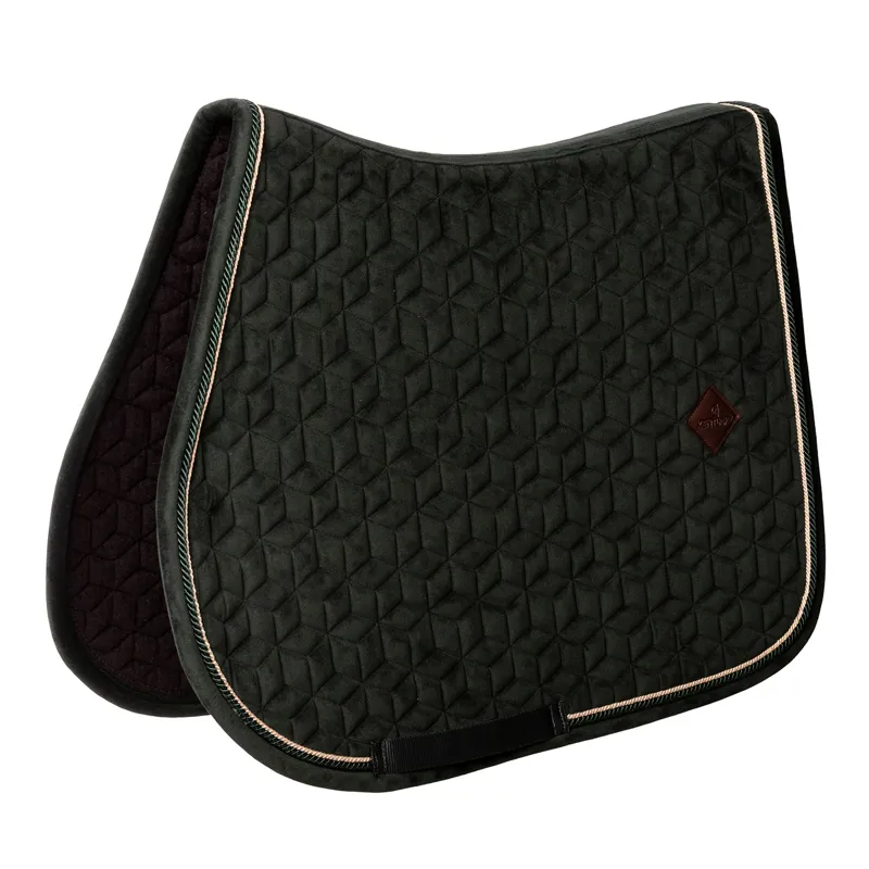 Kentucky Velvet Dressage Saddlecloth - Pine Green
