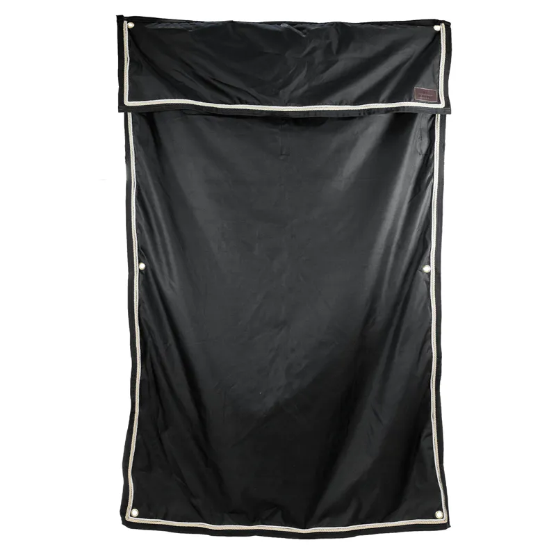 Kentucky Classic Waterproof Stable Curtain - Black-1