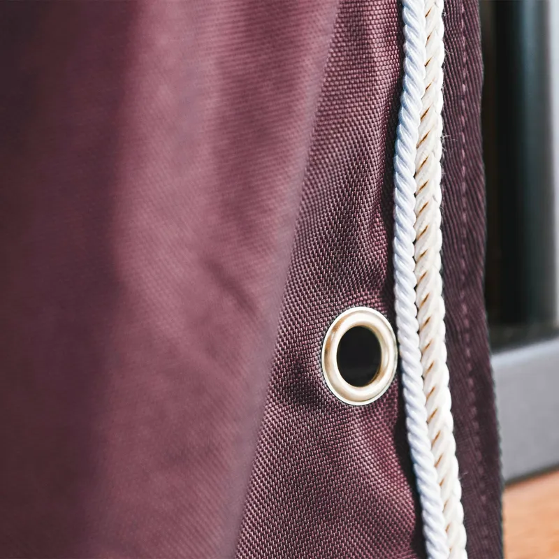 Kentucky Classic Waterproof Stable Curtain - Bordeaux-3