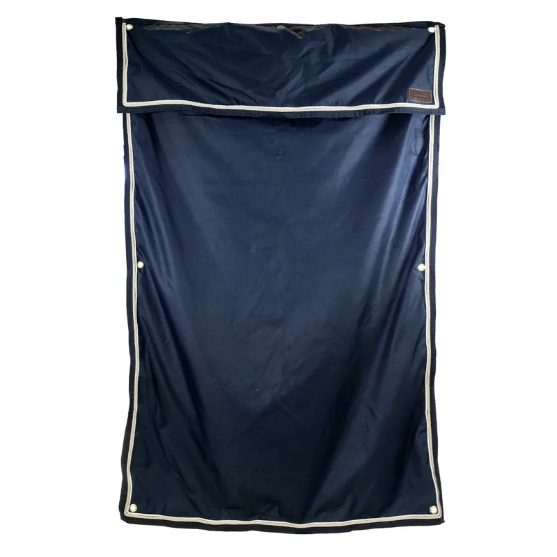 Kentucky Classic Waterproof Stable Curtain - Navy-1