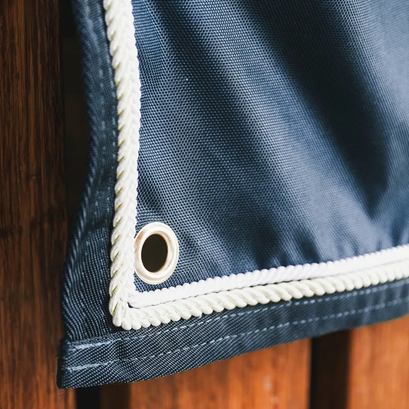 Kentucky Classic Waterproof Stable Curtain - Navy-2