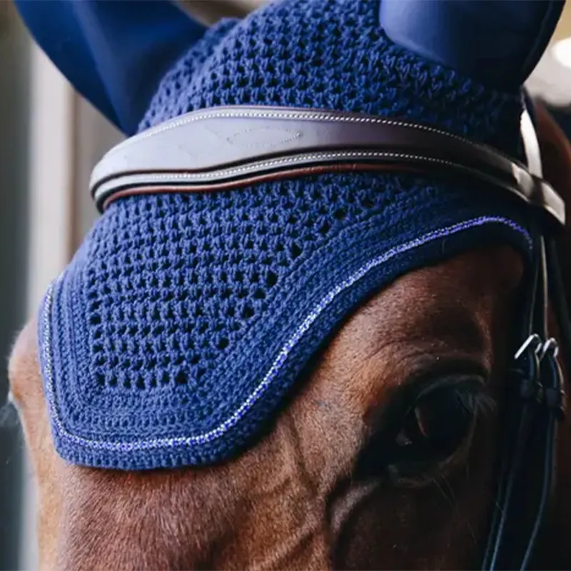 Kentucky Wellington Sparkling Soundless Fly Veil - Dark Navy-3