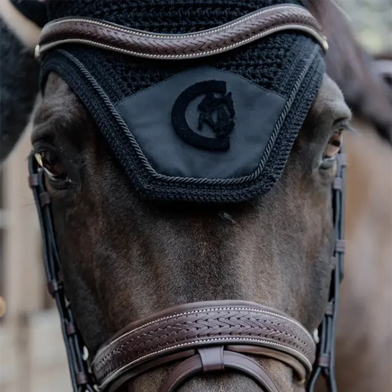 Kentucky Wellington 3D Logo Soundless Fly Veil - Black-5