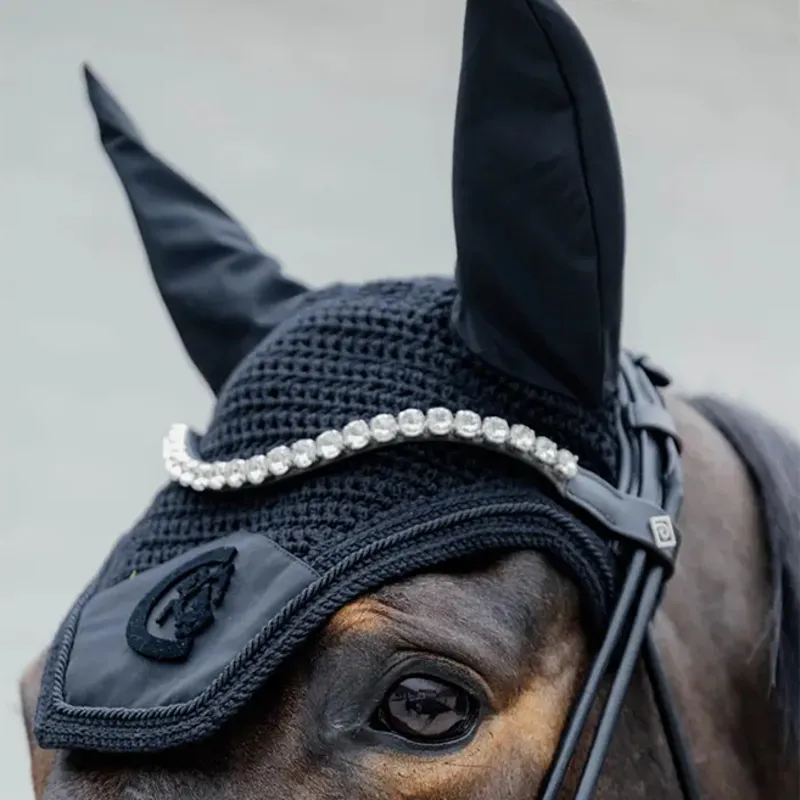 Kentucky Wellington 3D Logo Soundless Fly Veil - Black-4