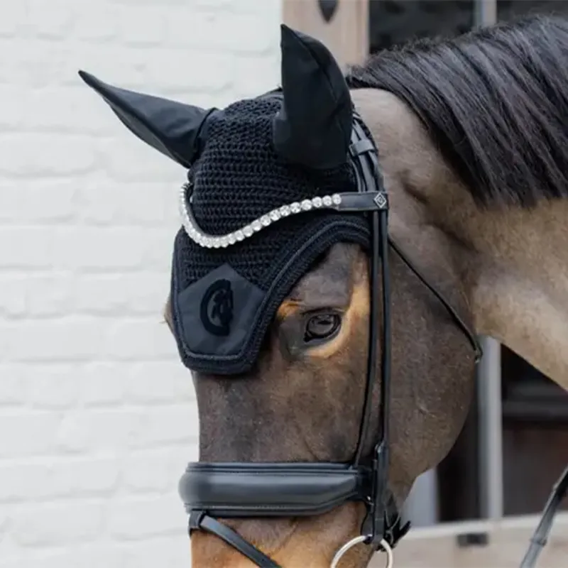 Kentucky Wellington 3D Logo Soundless Fly Veil - Black-3