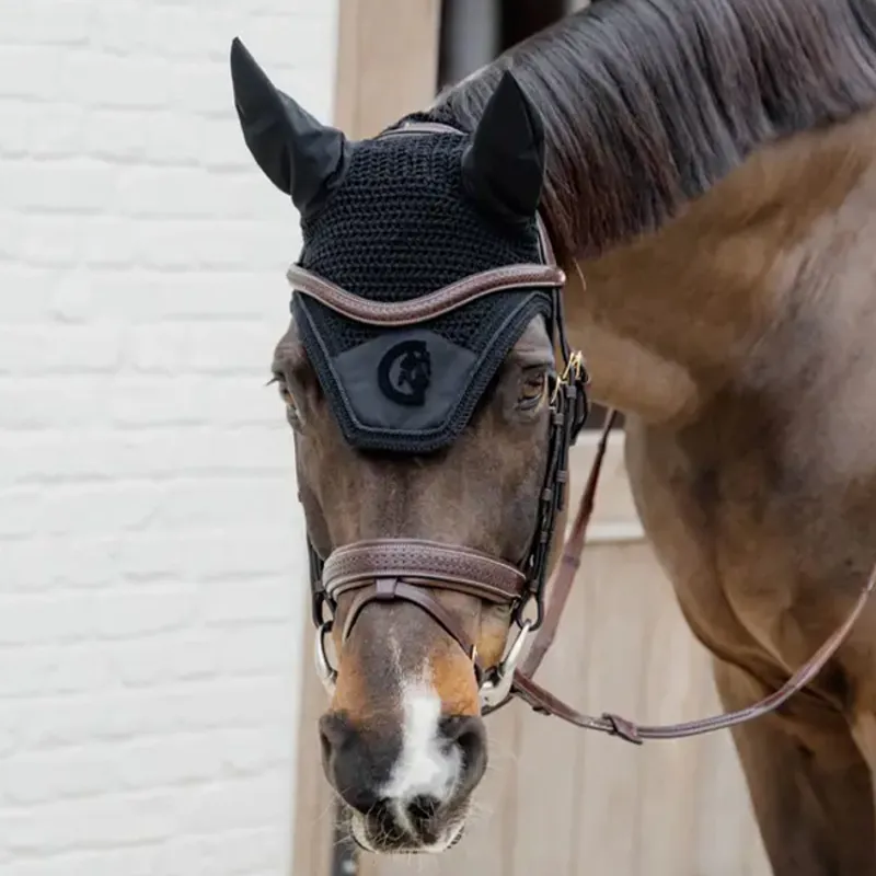 Kentucky Wellington 3D Logo Soundless Fly Veil - Black