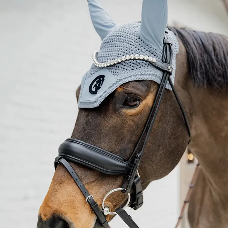 Kentucky Wellington 3D Logo Soundless Fly Veil - Light Blue