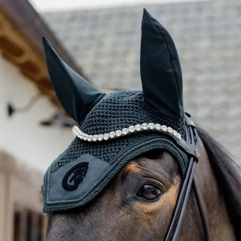 Kentucky Wellington 3D Logo Soundless Fly Veil - Pine Green-3