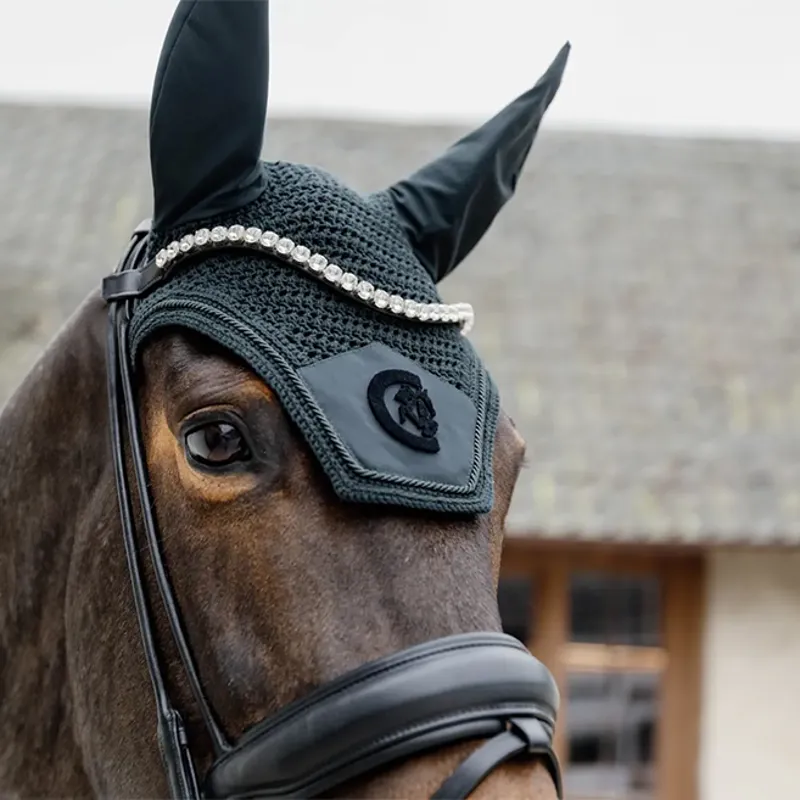 Kentucky Wellington 3D Logo Soundless Fly Veil - Pine Green