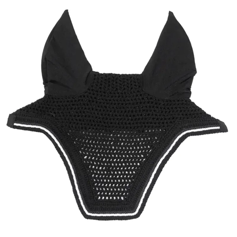 Kentucky Wellington Diamond Rope Soundless Ear Fly Veil - Black-2