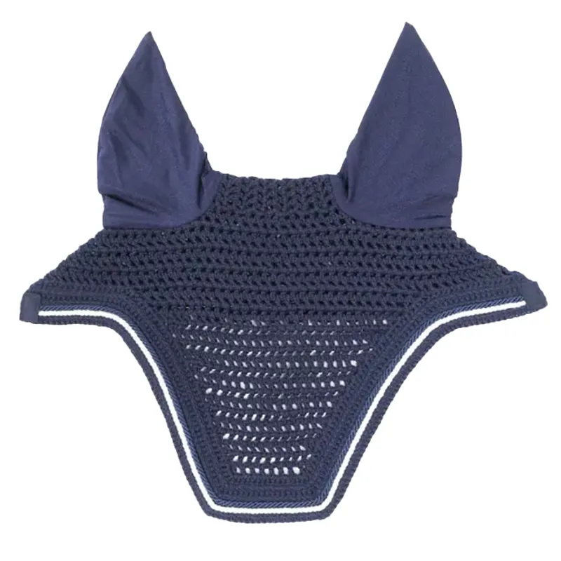 Kentucky Wellington Diamond Rope Soundless Ear Fly Veil - Navy-2