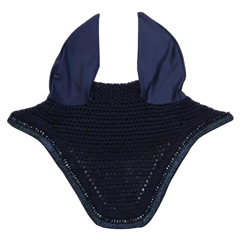 Kentucky Wellington Gilitter Band Fly Veil - Navy-4