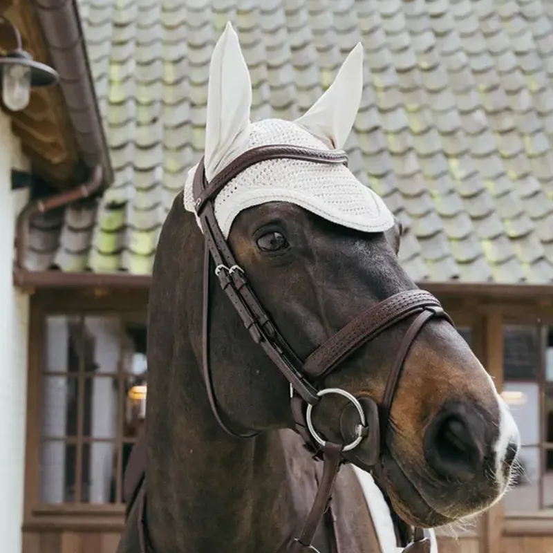 Kentucky Wellington Plaited Cord Soundless Ear Fly Veil - Beige