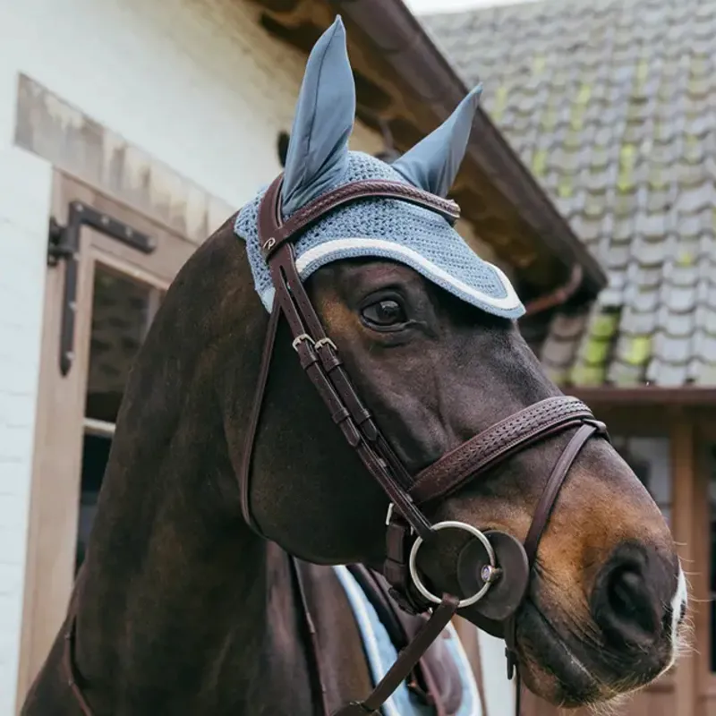 Kentucky Wellington Plaited Cord Soundless Ear Fly Veil - Light Blue-1