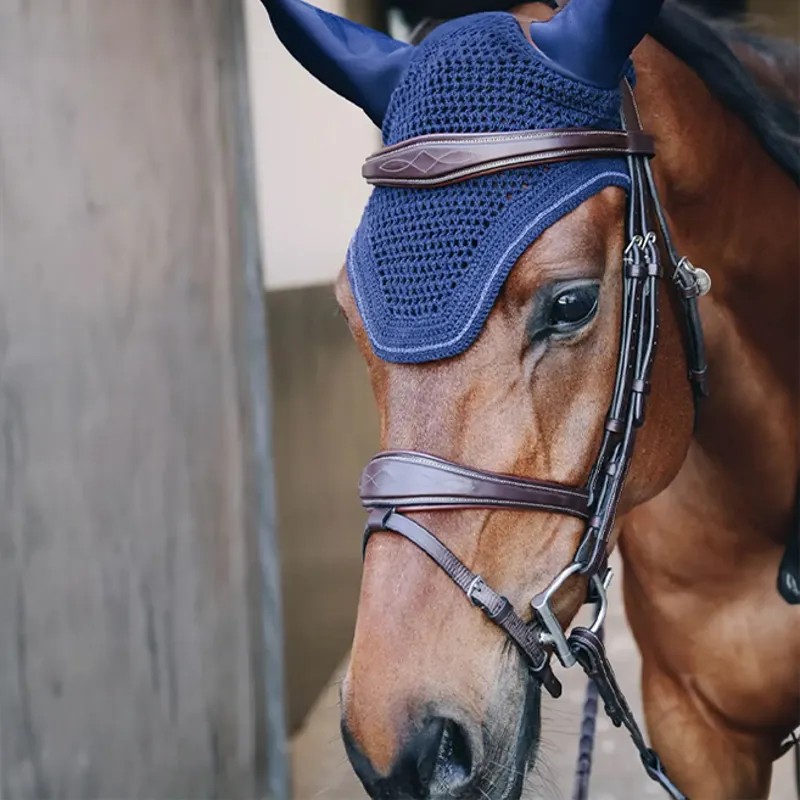 Kentucky Wellington Sparkling Soundless Fly Veil - Dark Navy