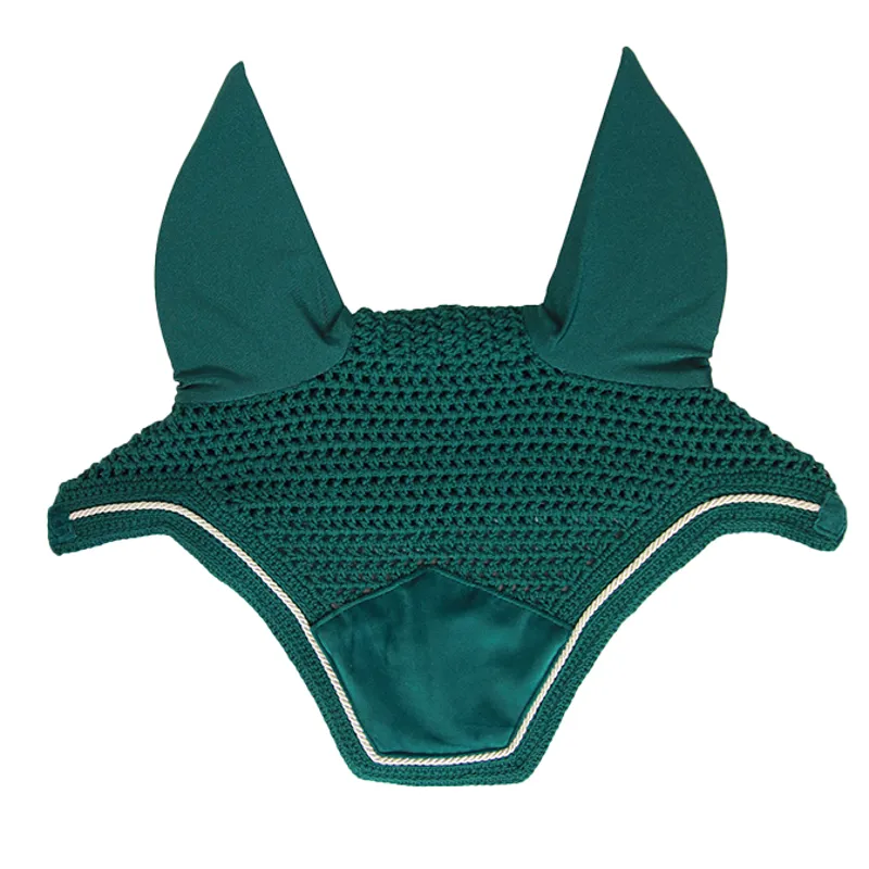 Kentucky Wellington Velvet Fly Veil - Dark Green-1