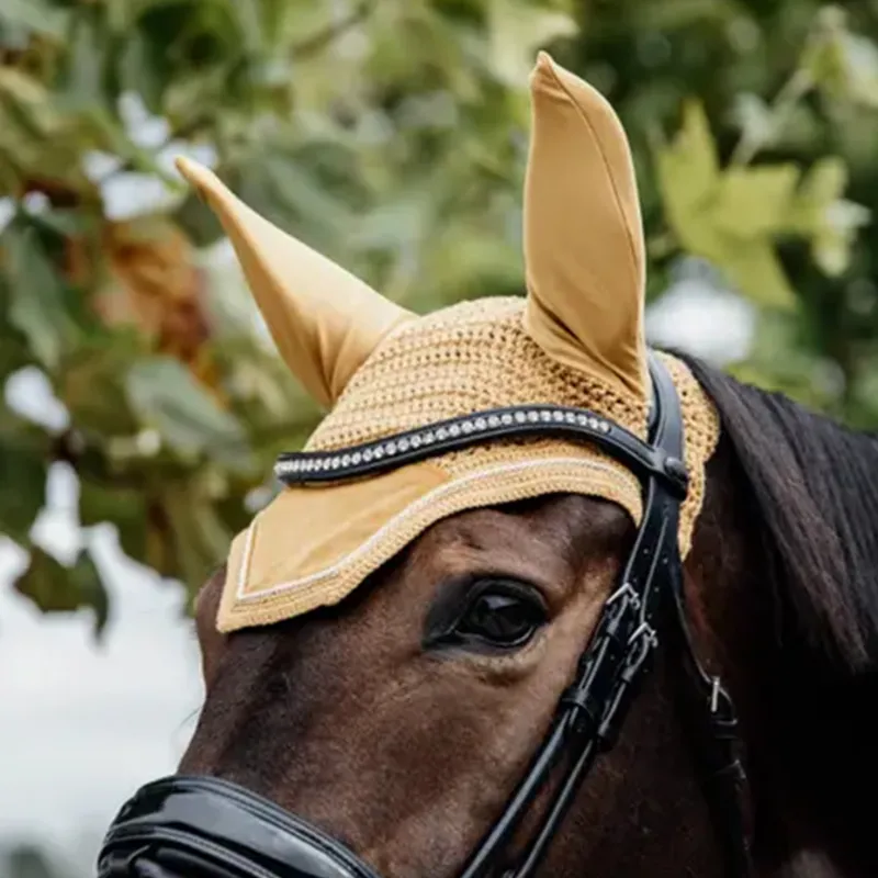 Kentucky Wellington Velvet Fly Veil - Mustard