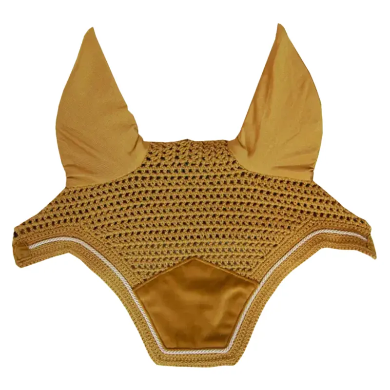 Kentucky Wellington Velvet Fly Veil - Mustard-1