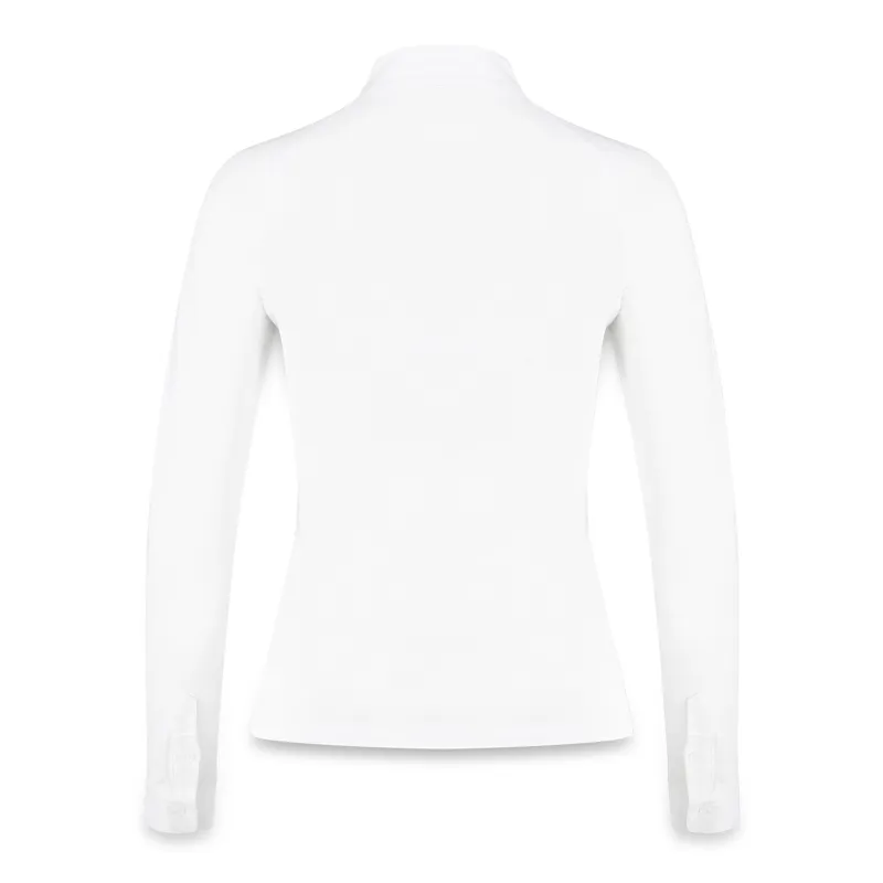 Kentucky Classic Womens Long Sleeve Show Shirt - White-1