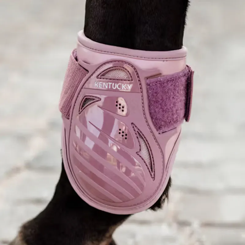 Kentucky Young Horse Vented Fetlock Boots - Old Rose