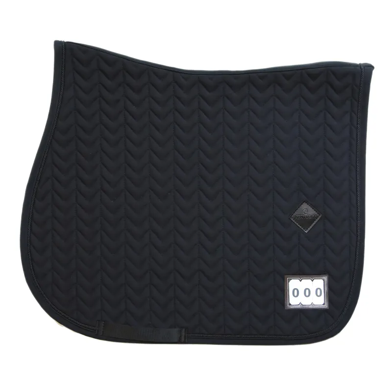 Kentucky Fishbone Competition Saddlecloth with Numbers - Black