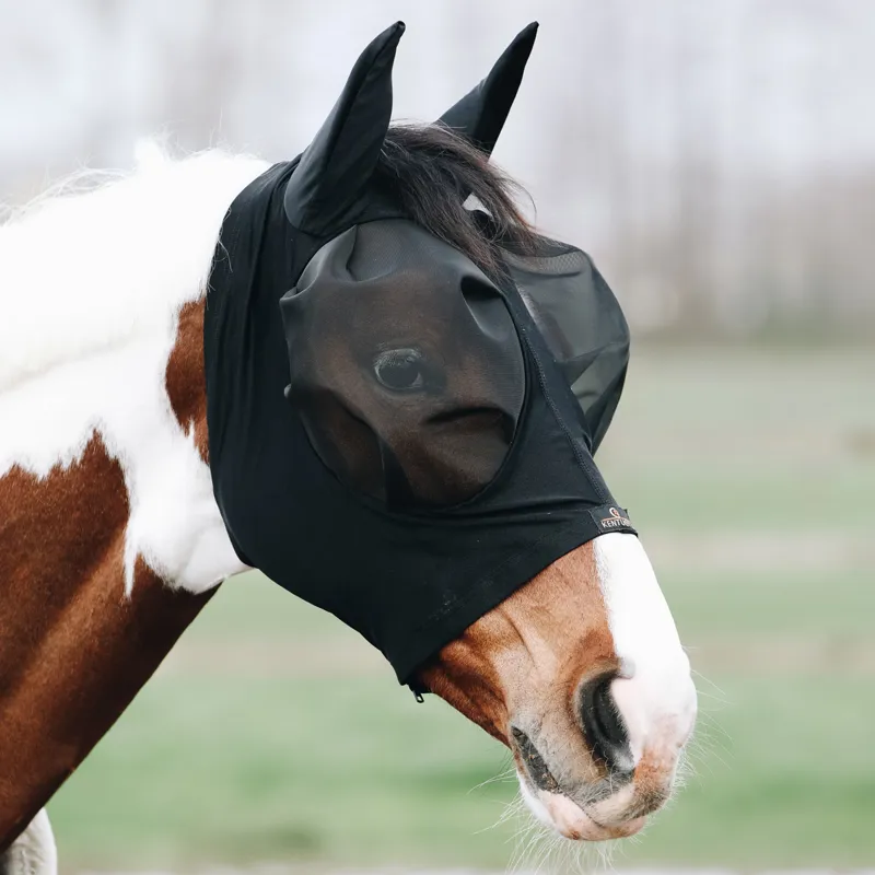 Kentucky Slim Fit Fly Mask - Black