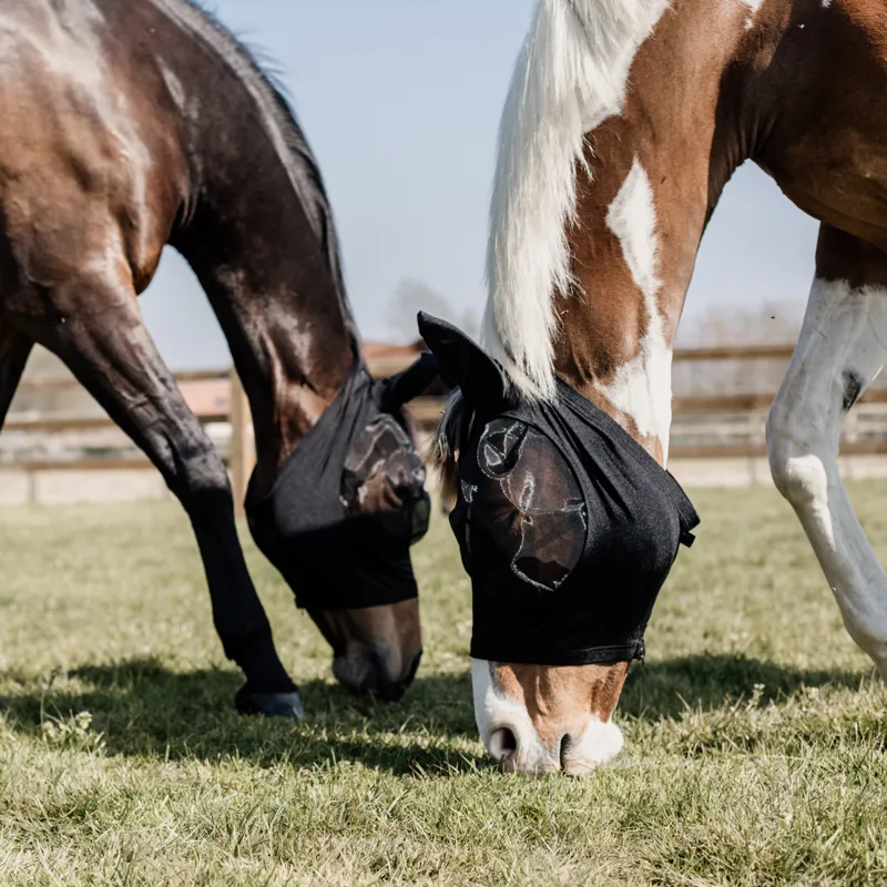 Kentucky Slim Fit Fly Mask - Black-2