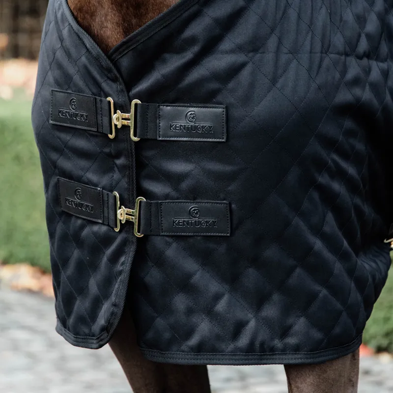 Kentucky 0g Standard Neck Stable Rug - Black-1